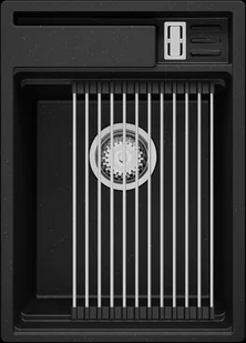 BRANDE ZONE POCKET RIGHT 380-40 BLACK METALLIC (czarny metalik) - Zlewozmywaki - miniaturka - grafika 1