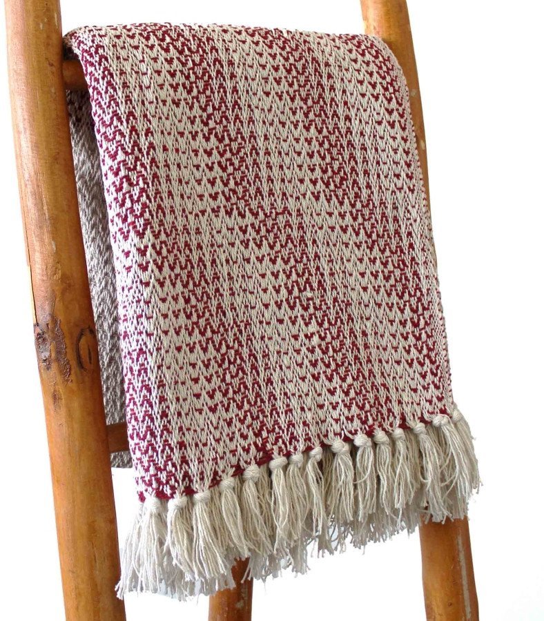 Bawełniana Narzuta Boho - Ruby Two Tone