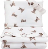 Pościel dla dzieci - PULP BAMBOO Pościel Muślinowa 80x100cm - Misie - miniaturka - grafika 1