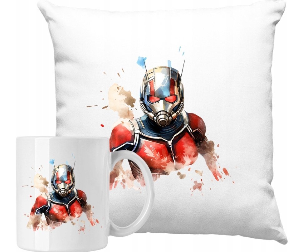 ZESTAW PODUSZKA + KUBEK Ant Man Pomysł Na Prezent +IMIĘ #2