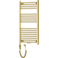 Grzejniki łazienkowe - Mexen Mars grzejnik elektryczny 900 x 500 mm, 300 W, złoty - W110-0900-500-2300-50 - miniaturka - grafika 1