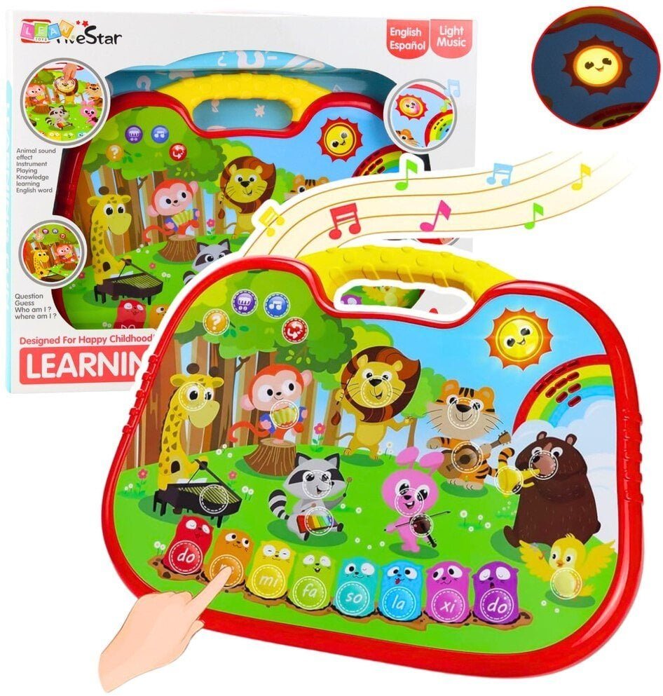 Tablica Edukacyjna Interaktywna Świat Zwierząt Instrumenty Pianinko