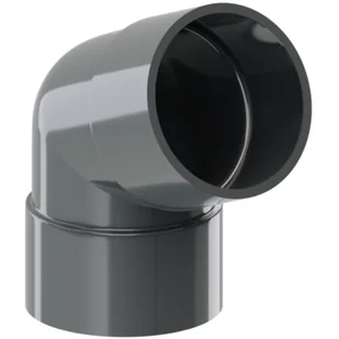 Kolano 90/67,5° PVC RAL8017 KROP - Rynny i akcesoria - miniaturka - grafika 1