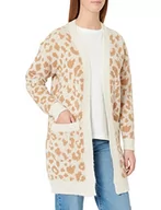 Swetry damskie - VERO MODA Długi rękaw otwarty kardigan, brzoza, M - miniaturka - grafika 1