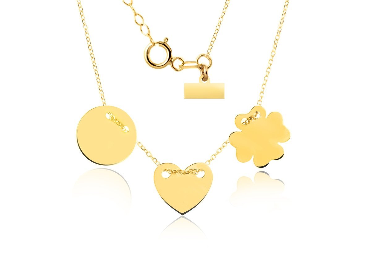 ZŁOTY NASZYJNIK GWIAZD CELEBRYTKA POTRÓJNA 333