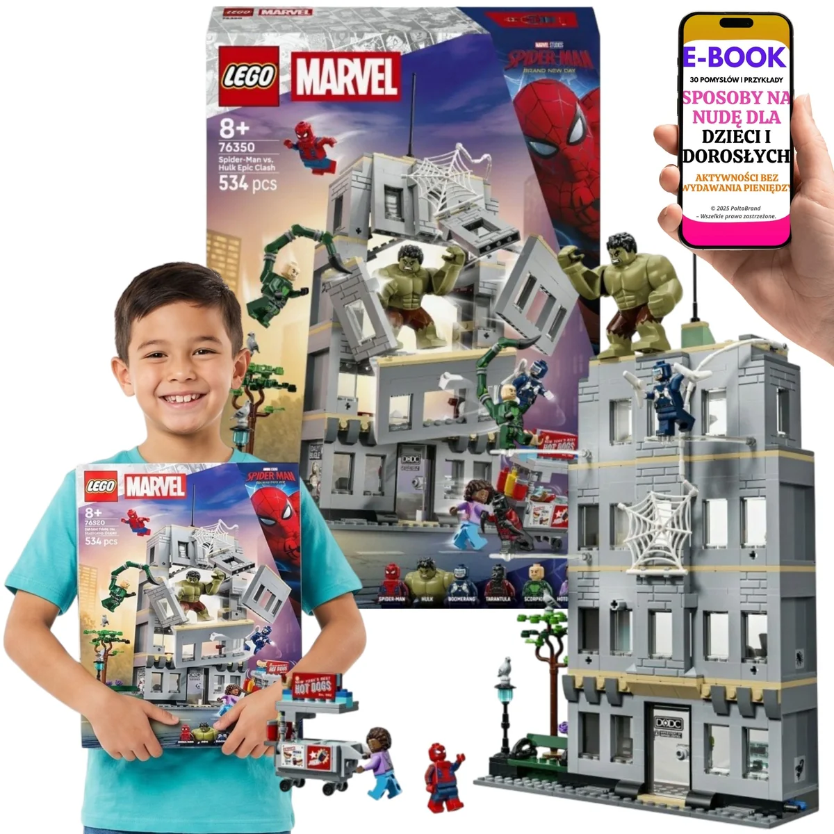 LEGO Marvel Spider-Man kontra Hulk 76350 Prezent Dla Fana Marvela