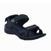 Sandały męskie - Sandały męskie Jack Wolfskin LAKEWOOD CRUISE SANDAL M blue / grey - 39,5 - miniaturka - grafika 1