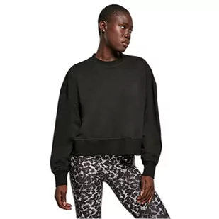 Urban Classics Damski sweter oversized Terry Crewneck, damski sweter ze szczotkowanego polaru, dostępny w wielu kolorach, rozmiary XS-5XL, czarny, M - Swetry damskie - miniaturka - grafika 1
