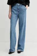 Spodnie damskie - Sisley jeansy damskie kolor niebieski 4RBXLF077 - miniaturka - grafika 1