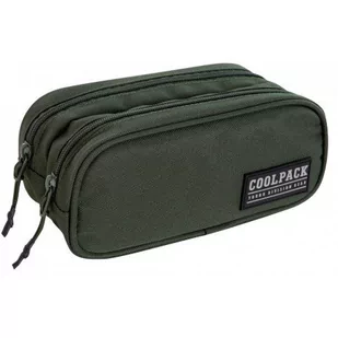 Piórnik saszetka podwójna Coolpack Clever ARMY GREEN - PATIO - Piórniki - miniaturka - grafika 1