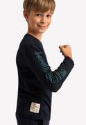 Koszulki dla chłopców - Chłopięca bluzka z długim rękawem, z motywem wyścigów samochodowych L-BURN JUNIOR - Volcano - miniaturka - grafika 1