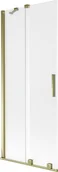 Parawany nawannowe - Mexen Velar parawan nawannowy 2-skrzydłowy rozsuwany 85 x 150 cm, szron, złoty - 896-085-000-31-50 - miniaturka - grafika 1