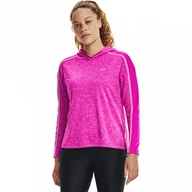 Bluzy sportowe damskie - Damska bluza treningowa UNDER ARMOUR Tech Twist Graphic Hoodie - miniaturka - grafika 1