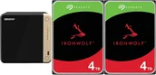 Serwery plików NAS i macierze dyskowe - Serwer plików Qnap TS-464-8G + 2x Seagate IronWolf 4TB ST4000VN006 - miniaturka - grafika 1