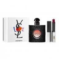 Zestawy perfum damskich - Yves Saint Laurent Zestaw Black Opium Pour Femme Woda perfumowana+ Pomadka do ust 50 ml - miniaturka - grafika 1