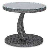 Stoły ogrodowe - Stolik z technorattanu PREMIO Dark Grey - Focus Garden - miniaturka - grafika 1