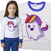 Piżamy dla dziewczynek - Piżama dziecięca Duszek Jednorożec Dzień Duszka Halloween 98/104 - VoloDonum - miniaturka - grafika 1