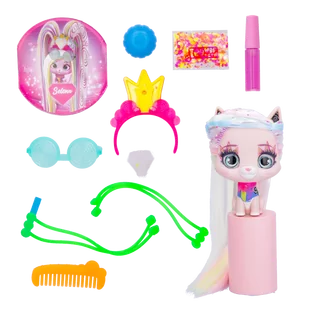 VIP Pets Cats Kotek z włosami do stylizacji Figurka Selena - Figurki dla dzieci - miniaturka - grafika 1