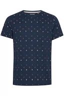 Koszulki męskie - Blend BHTee męski T-shirt z krótkim rękawem, 100% bawełna, Dress Blues (194024), S - miniaturka - grafika 1