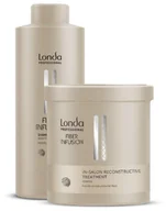 Zestawy kosmetyków damskich - Londa Fiber Infusion, zestaw XL odbudowujący do włosów, szampon + maska - miniaturka - grafika 1