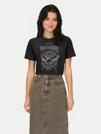 Koszulki i topy damskie - ONLY T-Shirt Lucy 15215721 Czarny Regular Fit - miniaturka - grafika 1