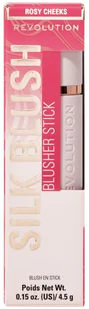 Makeup Revolution Silk Blush Róż w Sztyfcie Rosy Cheeks - Róże do policzków - miniaturka - grafika 1