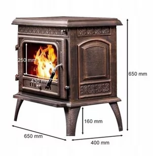 Piec piecyk koza żeliwny 12,8kW (kolor: czarny) spełnia anty-smogowy EkoProjekt 04480185 - Piece wolnostojące Piec piecyk koza żeliwny 12,8kW (kolor: czarny) spełnia anty-smogowy EkoProjekt 04480185 - Piece wolnostojące - miniaturka - grafika 2