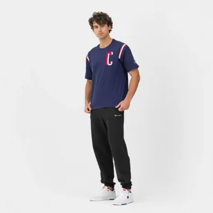 Męskie spodnie dresowe CHAMPION Rochester Elastic Cuff Pants - czarne - Spodnie sportowe męskie - miniaturka - grafika 1