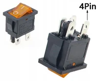 Huby USB - Przełącznik podświetlany ON-OFF 4 styki żółty - miniaturka - grafika 1