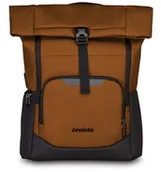 Plecaki - Invicta ACT FOLD PLECAK Office, jednokomorowy plecak ze wzmocnionym dnem, pomarańczowy, taśma na kółkach, wewnętrzna kieszeń na PC, plecak biurowy i podróżny, pomarańczowy, Taglia Unica, biznes - miniaturka - grafika 1