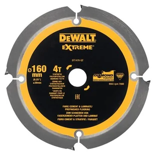 DeWalt piła tarczowa 160x20mmx4z Fibre Cement DT1470-QZ DT1470-QZ - Tarcze do pił - miniaturka - grafika 1