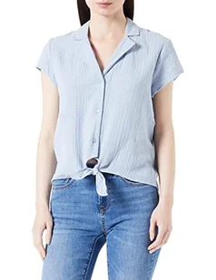 ONLY Onlthyra damska bluzka z krótkim rękawem z węzłem WVN, Blue Blizzard, S - Bluzki damskie - miniaturka - grafika 1