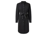 Sukienki - esmara® Sukienka jeansowa damska z bawełny (Czarny, 38) - miniaturka - grafika 1