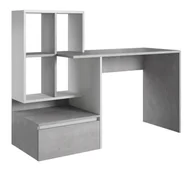 Biurka - Biurko Paco 2 Beton / Biały Mat - miniaturka - grafika 1