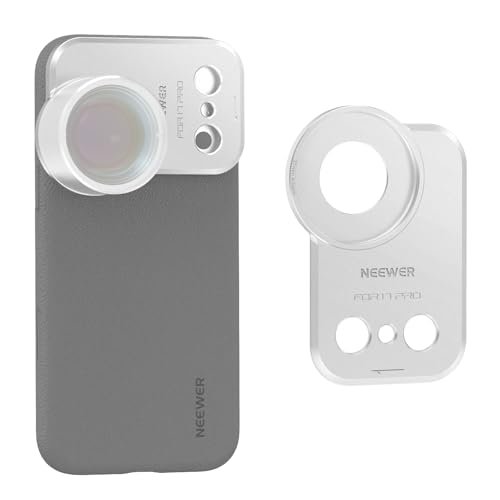 NEEWER 37 mm tylna płyta obiektywu filtr tylko do etui na telefon PA133, szybkie uwolnienie wideo akcesoria do fotografii mobilnej kompatybilne z iPhone 17 Pro Beastgrip, PA173 (srebrny)