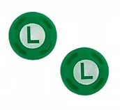 Gadżety dla graczy - Gumki Nakładki na analog NINTENDO Switch - LUIGI - 2x - miniaturka - grafika 1