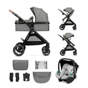 Kinderkraft, Esme, wózek wielofunkcyjny, 3w1, Moonlight Grey - Wózki dziecięce - miniaturka - grafika 1