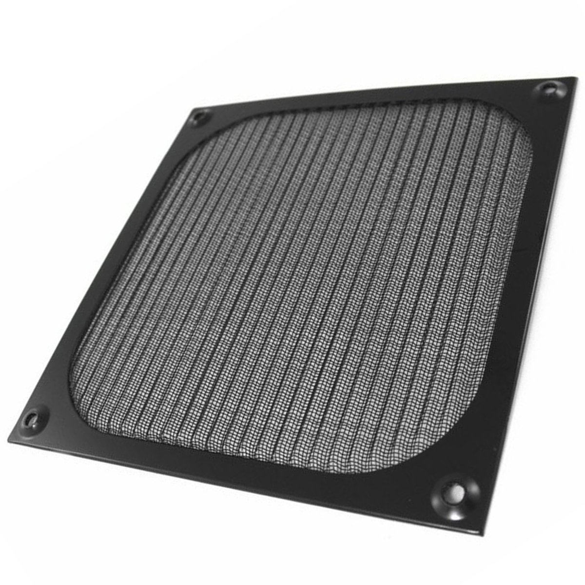 Aluminiowy Grill Filtr Przeciwkurzowy Osłona Wentylatora 14Cm Czarny Siatka 140Mm