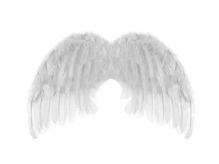 Skrzydła anioła białe - 48 x 28 cm - 1 szt. - Dodatki do strojów karnawałowych - miniaturka - grafika 1