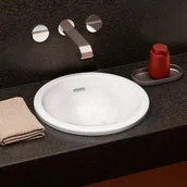 Umywalki - Villeroy & Boch Loop & Friends Umywalka wpuszczana w blat 45 cm z przelewem weiss alpin 4A600001 - miniaturka - grafika 1