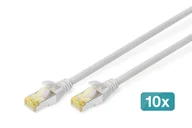 Patchcordy - Digitus Kabel krosowy CAT 6A S/FTP, 10 sztuk - miniaturka - grafika 1