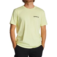 Koszulki męskie - Męska Koszulka z krótkim rękawem BILLABONG SHINE TEES ABYZT01732-LTL – Żółty - miniaturka - grafika 1