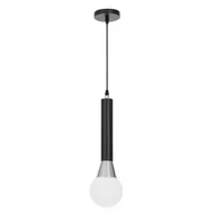 Lampy sufitowe - NOWOCZESNA LAMPA WISZĄCA CZARNO-CHROMOWANA FOLINO W1 - miniaturka - grafika 1