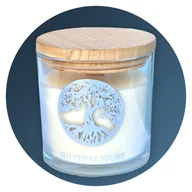 Świece - ŚWIECA SOJOWA ZAPACHOWA CZARNY OUD ŚWIECZKA NA PREZENT 200g - miniaturka - grafika 1