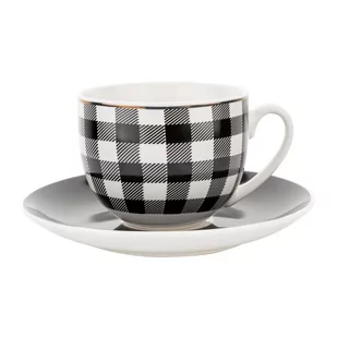 Filiżanka ze spodkiem Florina Winter Glam Grid 220 ml - Filiżanki - miniaturka - grafika 1