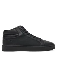 Sneakersy męskie - Sneakersy Calvin Klein High Top Lace Up Eyelet Jaq Mono HM0HM01816 Czarny - miniaturka - grafika 1