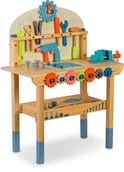Mały majsterkowicz - Drewniany warsztat dla dzieci z narzędziami stół Ricokids - miniaturka - grafika 1