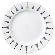 Talerze - Talerz deserowy porcelanowy CHOINKA 20cm ORION 129583 - miniaturka - grafika 1