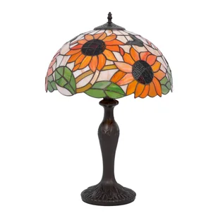 Efektowna lampka stołowa ze słonecznikami K-G16814 z serii SUNFLOWER - Lampy stojące - miniaturka - grafika 1