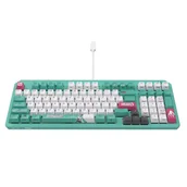 Klawiatury - ASUS TUF Gaming K3 Gen II Hatsune Miku Edition klawiatura USB Miętowy, Biały 90MP0460-BKDA30 - miniaturka - grafika 1